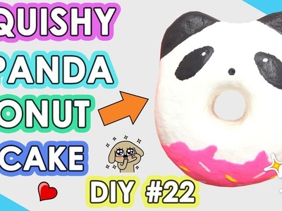 How to Make Squishy Panda Donut Cake - DIY Homemade Squishy Tutorial #22