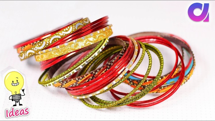 How to reuse waste metal bangles at home | Best out of waste | Artkala 365