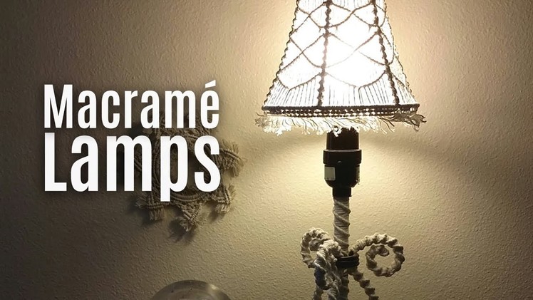 Macramé Lamp Shades, Chandeliers, Lanterns, Craft ideas