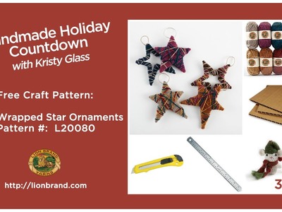 Make Yarn-Wrapped Star Ornaments! Lion Brand's Handmade Holiday Countdown #30