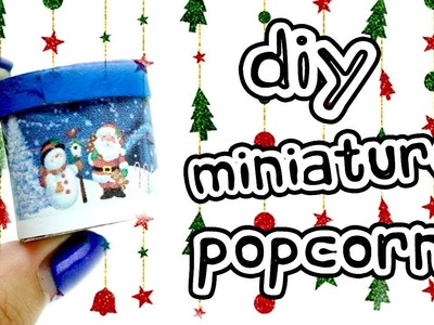Miniature christmas popcorn tin can DIY!