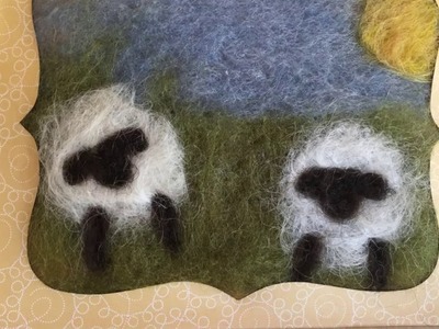 Needle Felted Greeting Card