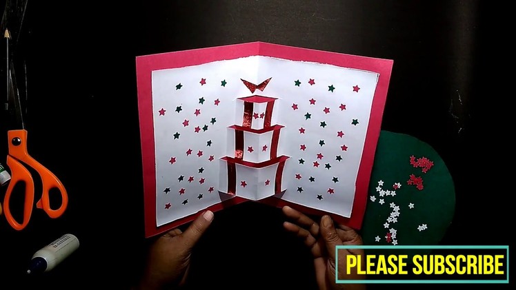 New Year Greeting Card 2018 || Card idea for New Year Wishing || easy making at home
