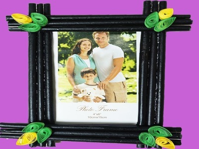 Newspaper photo frame | DIY Craft Ideas-best out of waste | How to make Photo Frame at home