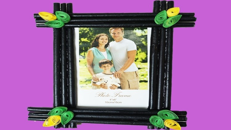 Newspaper photo frame | DIY Craft Ideas-best out of waste | How to make Photo Frame at home