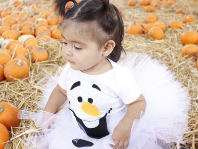 Olaf Tutu Costume - Pumpkin Patch Halloween Photoshoot