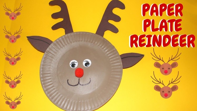 Paper Plate Reindeer | Christmas Ideas | Paper Plate Crafts