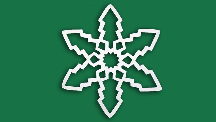 Paper Snowflake Patterns Tutorial Easy - DIY Christmas Craft Snowflakes Making