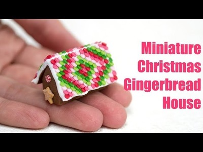 Polymer Clay Christmas Tutorial, Miniature Gingerbread House