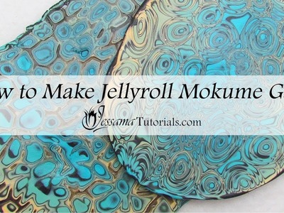 Polymer Clay Jellyroll Mokume Gane Tutorial