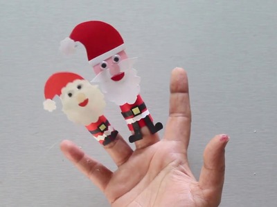 Santa Finger Puppet - DIY - Paper Craft