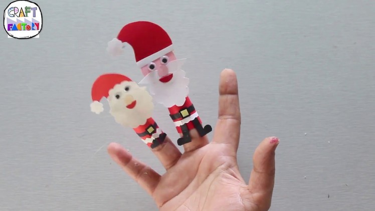 Santa Finger Puppet - DIY - Paper Craft