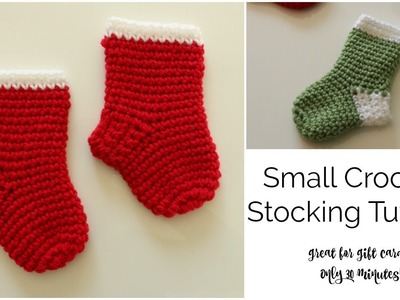 Small Crochet Stocking Tutorial - 30 minutes!