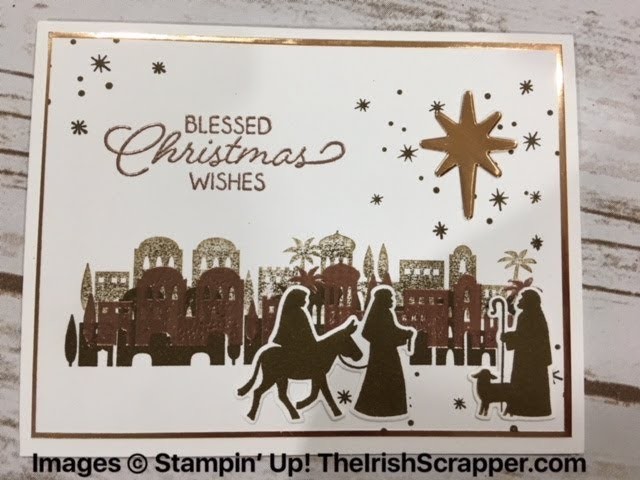 Stampin' Up! Night In Bethlehem Elegant Christmas Card Episode 208