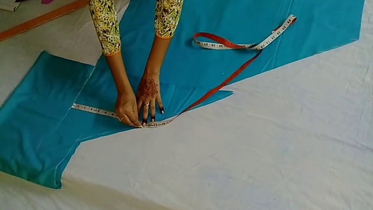 कम कपड़े मे काटे सेमी पटियाला सलवार, how to cut semi patiyala salwar in just 2.25 m of cloth ????