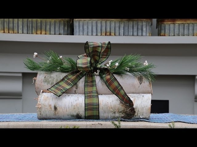 Tonkadale Greenhouse: How to make a birch log decoration