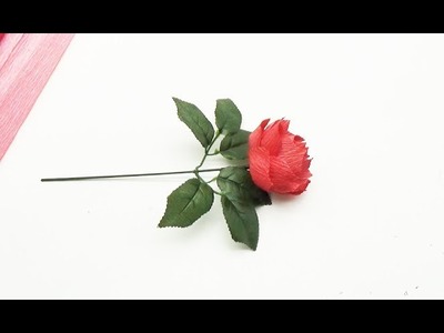 Very Easy and Simple to make Paper Rose - A gift for friend