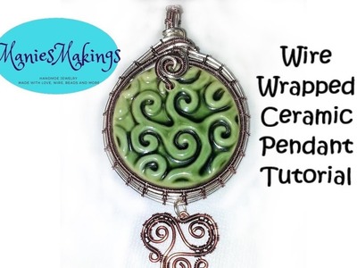 Wire Wrapped Ceramic Pendant Tutorial