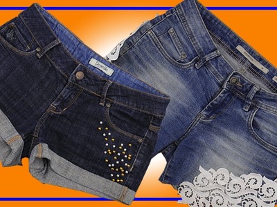 10 best DIY hacks for your old clothes  Making fashionable jean shorts  Tips and Tricks