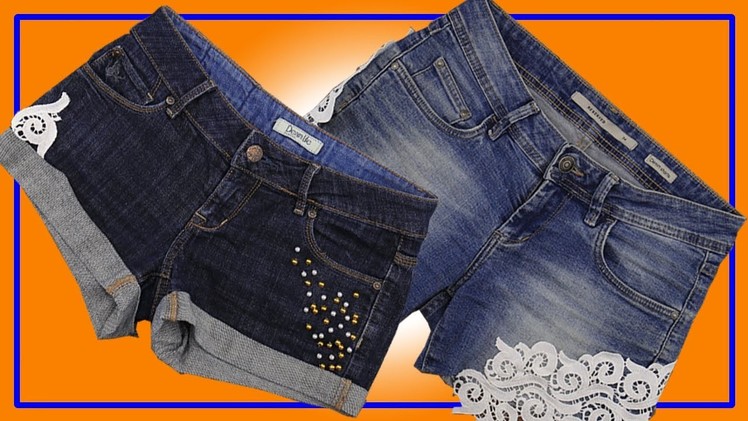 10 best DIY hacks for your old clothes  Making fashionable jean shorts  Tips and Tricks