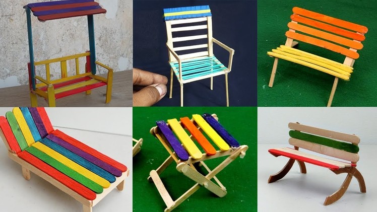 10 Popsicle Stick Chairs Compilation - How To Make | Easy and Quick Crafts ideas