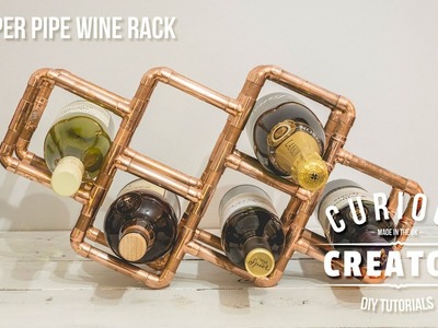 #24 Copper Pipe Wine Rack - DIY Curious Creator (FREE PLANS)