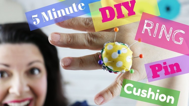 5 minute FREE, Easy, Fast & Super Glamours DIY Ring Pin Cushion