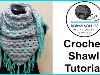Across the line crochet shawl tutorial