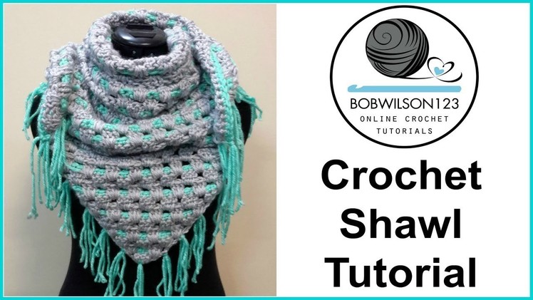 Across the line crochet shawl tutorial