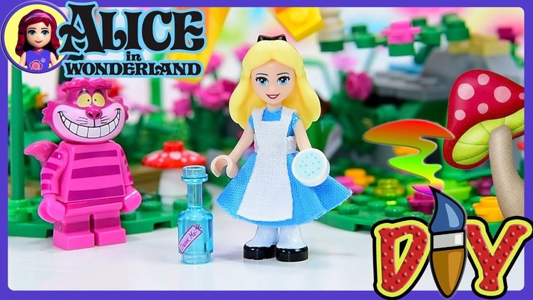 Alice in Wonderland Custom DIY Lego Minidoll Makeover - Make clothes for a minidoll tutorial