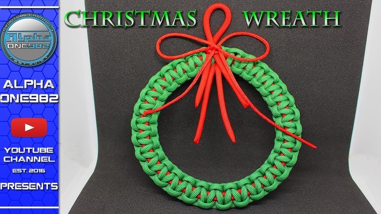 Amazing Christmas Wreath - Must See - How to make Paracord Christmas Wreath Tutorial DIY