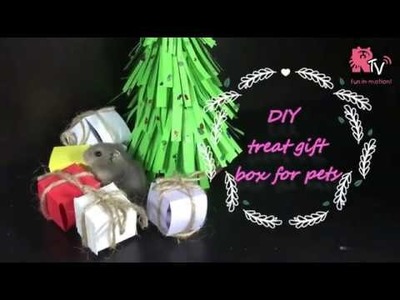 Christmas treat gift box for pets! (DIY tutorial)