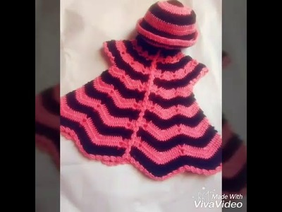 Crochet baby girl sweater design