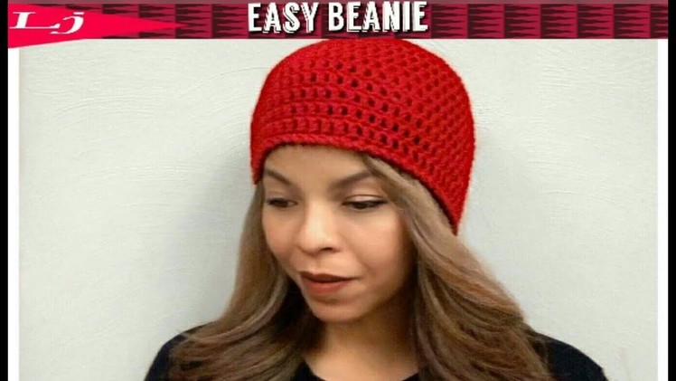 Crochet beanie hat pattern - Easy crochet hat for beginners