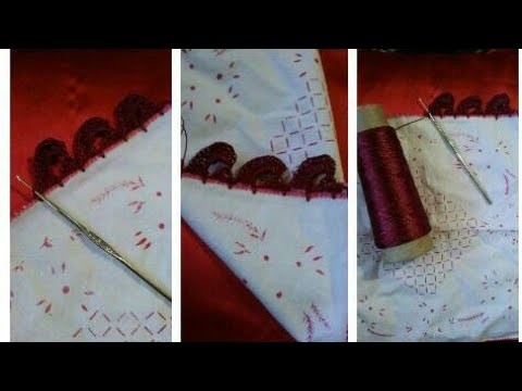 Crochet dupatta. Rumal lace pattern in hindi