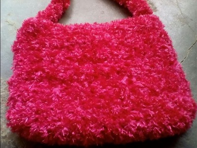 Crochet Fur Bag or Purse Step by Step clear Tutorial