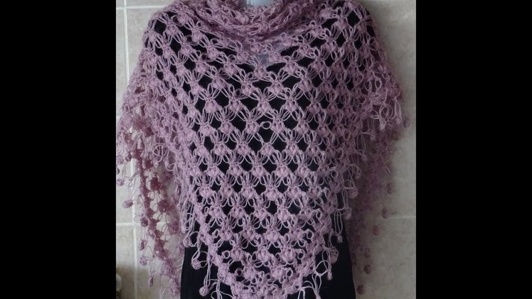 Crochet Pattern * PRETTY AND EASY CROCHET PATTERN FOR A SHAWL*