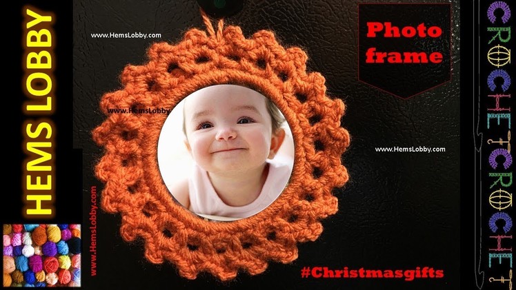 Crochet Photo Frame Tutorial in Tamil - Picture frame - Fridge magnet - DIY gifts -