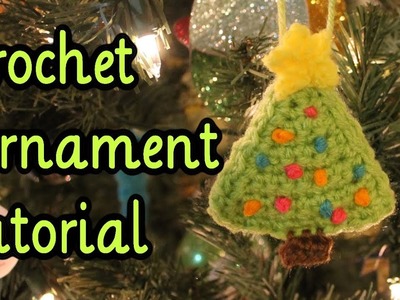 Crochet Plushy Christmas Tree Ornament (Tutorial)