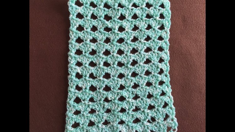 Crochet Simple Fan Stitch Tutorial
