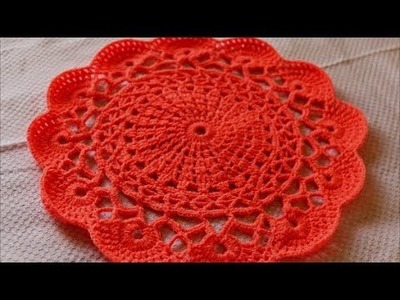 Crochet Table Placemat Part 1 of 2-Crochet Doily-Crochet Table Placemats
