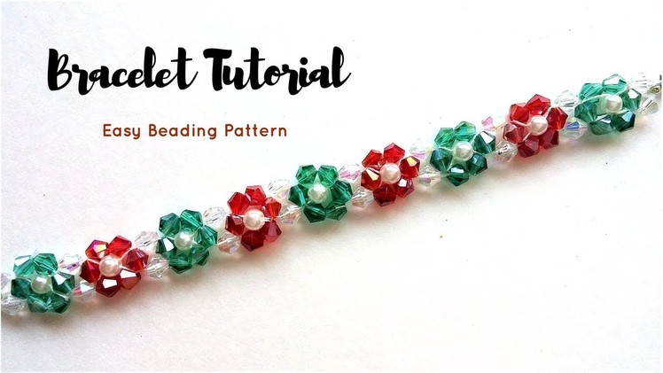 Crystal beads bracelet. Jewelry making tutorial. 10 minutes DIY Bracelet