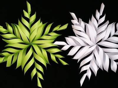 DIY: 3D Snowflake Tutorial !!! How to Make 3D Snowflake With Paper !!!