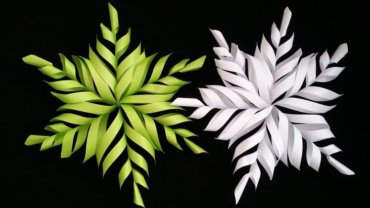 DIY: 3D Snowflake Tutorial !!! How to Make 3D Snowflake With Paper !!!