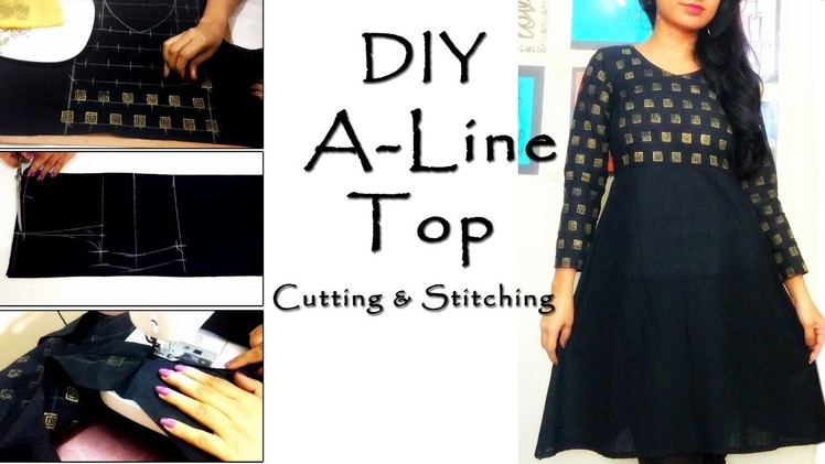 DIY A Line Top Cutting & Stitching | Trendy Tops Patterns