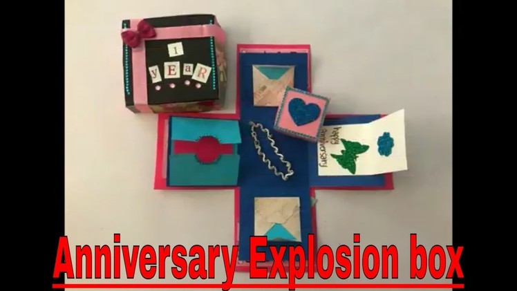 DIY Anniversary Explosion box Gift | Tutorial