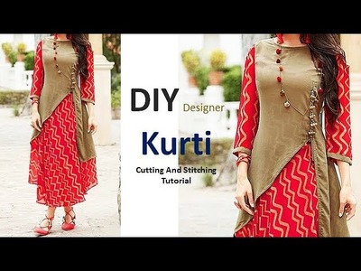 DIY Designer Kurti Cutting And Stitching Full Tutorial