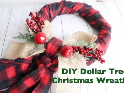 DIY Dollar Tree Christmas Wreath