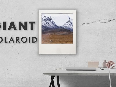 DIY Giant Polaroid Picture Frame