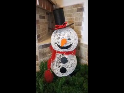 DIY How to make a Snowman tutorial
